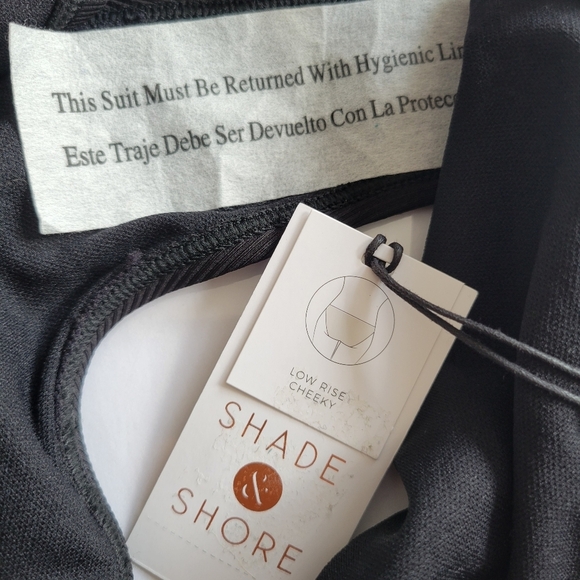 Shade & Shore Ribbed Black Bikini Bottom - Picture 5 of 7